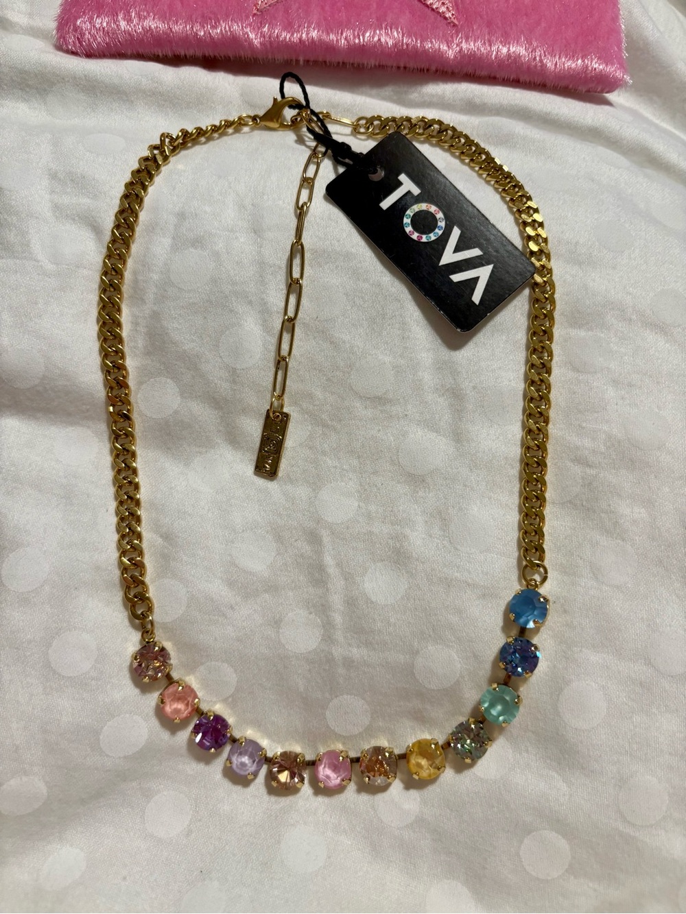 TOVA Mini Oakland Necklace in Fairy Dust Mix